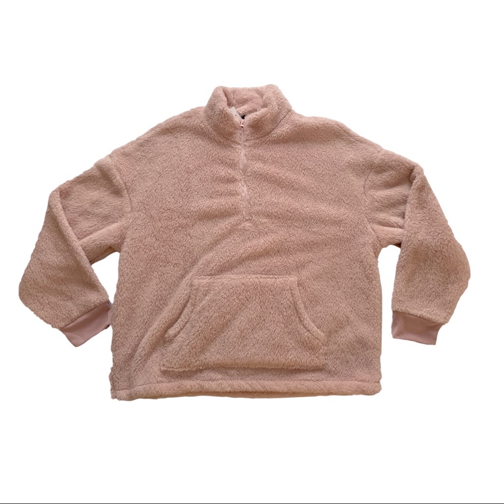 Sweater Fuzzy Half Zip XXL